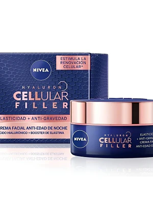 Cellular Filler Crema facial noche Elasticidad + Anti-gravedad 50 ml. Nivea
