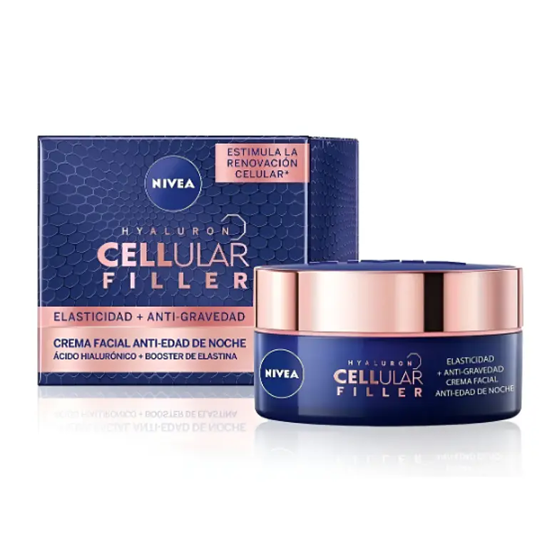 Cellular Filler Crema facial noche Elasticidad + Anti-gravedad 50 ml. Nivea 1