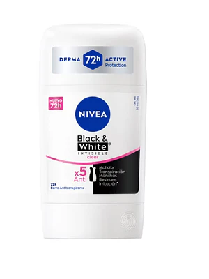 Nivea Desodorante Barra Black & Withe Toque Seda 53 G - Dama
