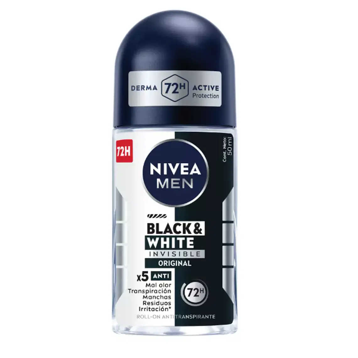 Nivea Deo Rollon Men B&W Invisible X 50 Ml 1