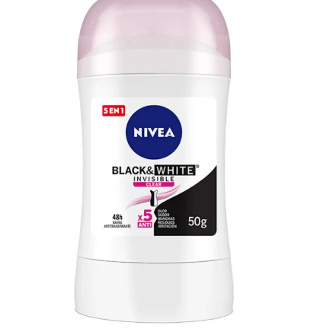 Nivea Deo Barra Mujer Black & White Clear X 53 Gr 1