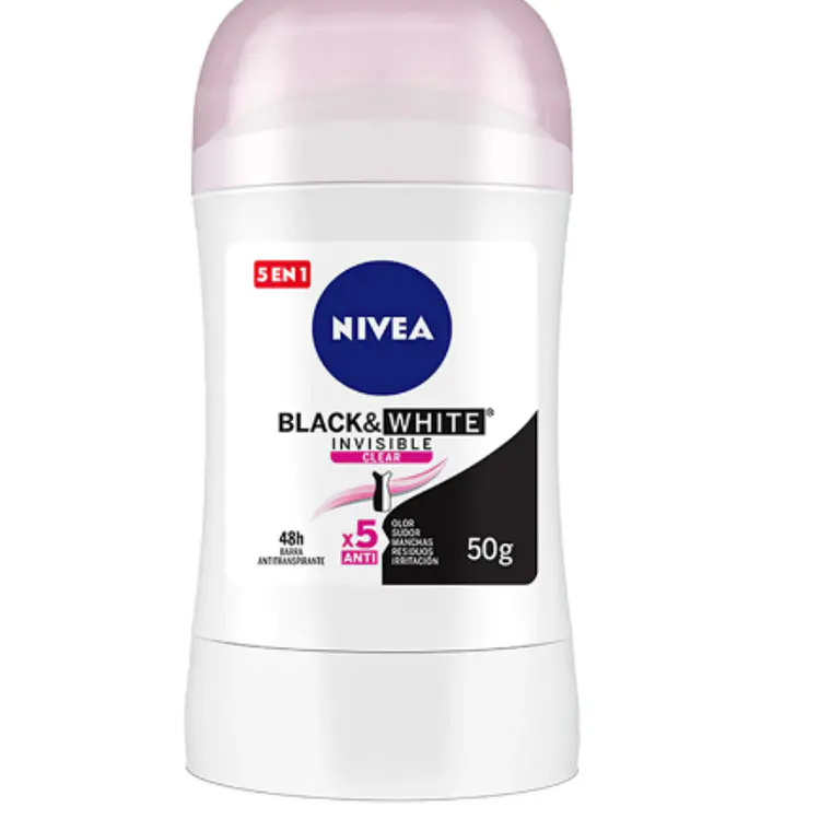 Nivea Deo Barra Mujer Black & White Clear X 53 Gr 1