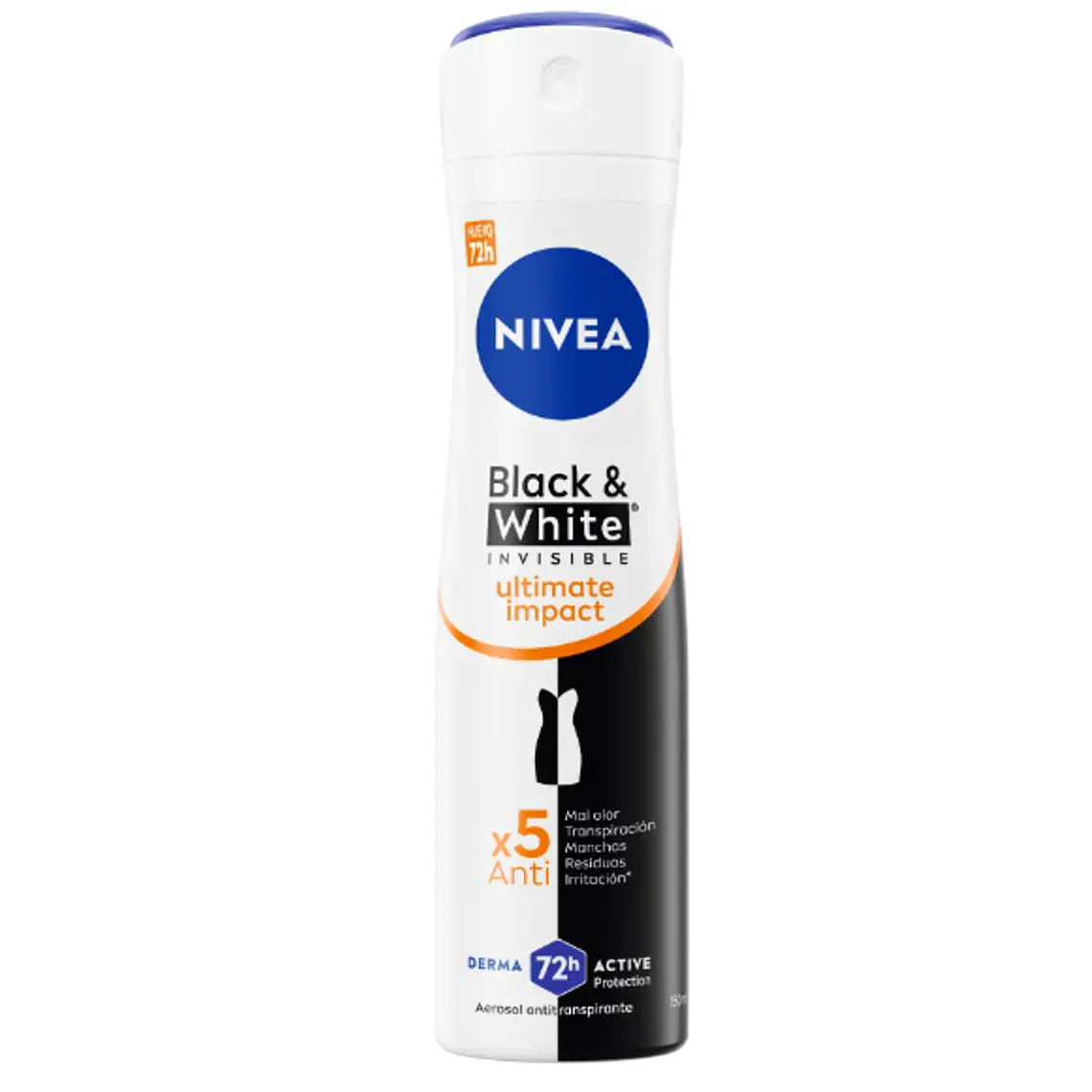 Nivea Desodorante B&W Ultimate Impact Spray Mujer X 150 Ml 1