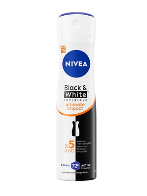 Nivea Desodorante B&W Ultimate Impact Spray Mujer X 150 Ml