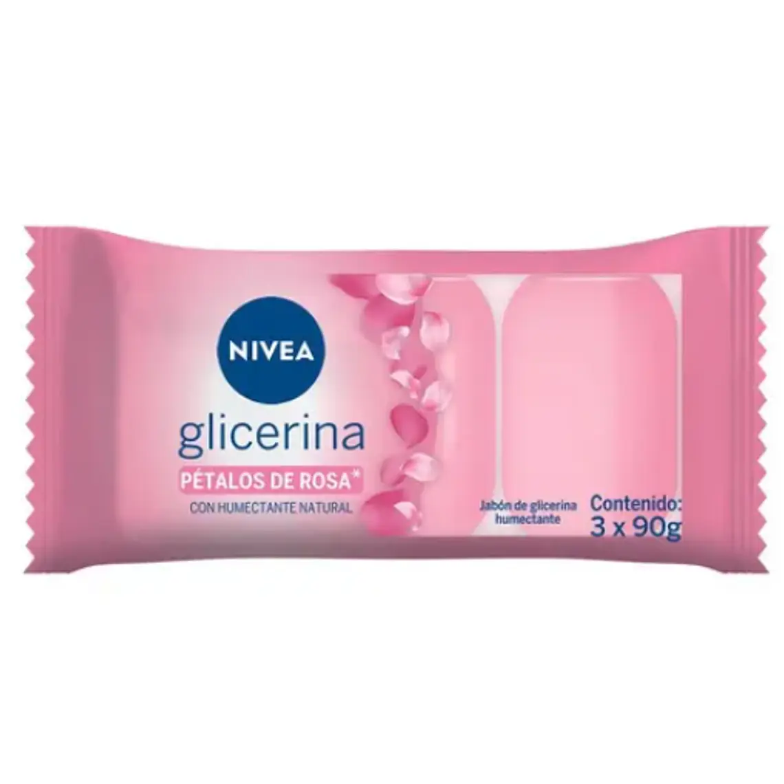 Nivea Jabon Barra Petalos De Rosa X 90 Gr X 3 Und 1