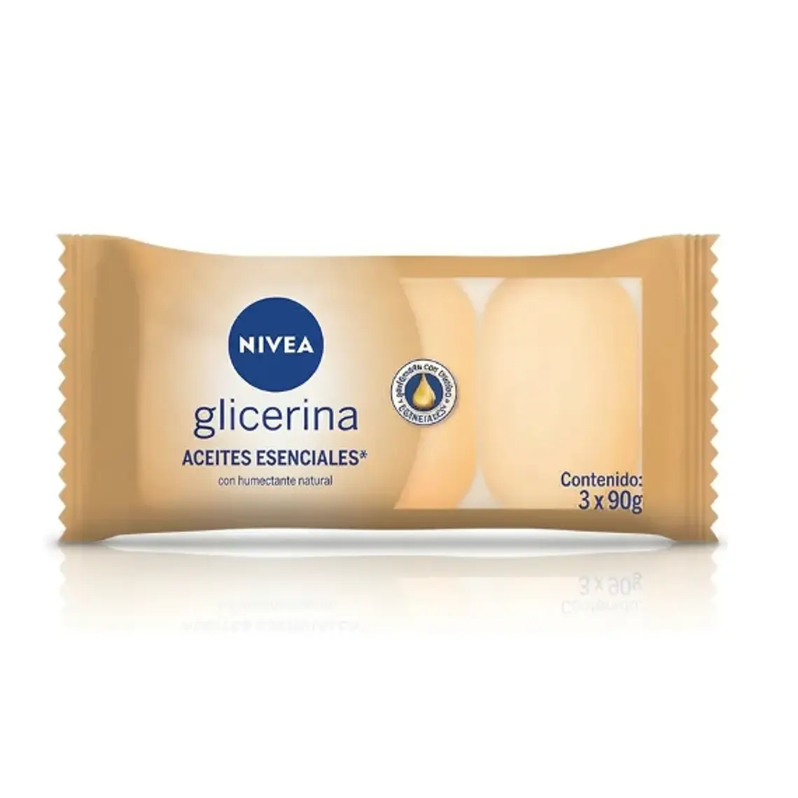 Nivea Jabon Barra Glicerina Aceites Escenciales X 90 Gr X 3 Und 1