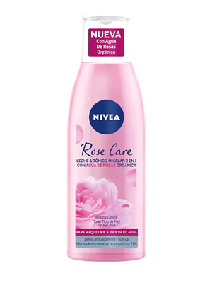 Nivea Face Leche & Tonico 2 En 1 Roses X 200 Ml