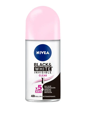 Nivea Deo Rollon Mujer Invisible B&W Clear X 50 Ml