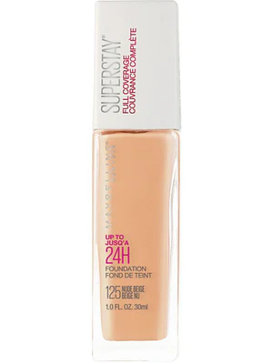 Maybelline Base Superstay 24 Horas Alta Cobertura 125 Nude Beige