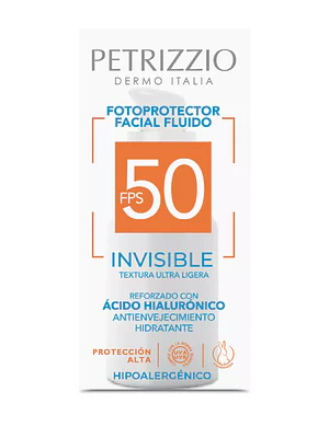 Protector Solar Rostro Invisible  Fps 50 Petrizzio.