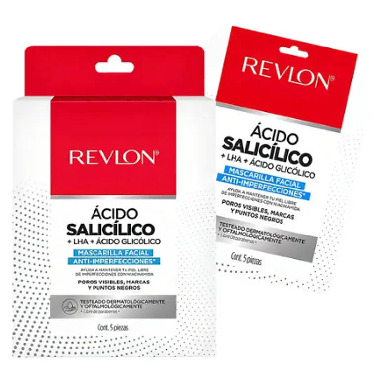 Revlon Mascarilla Facial Acido Glicolico X 5 Und 1