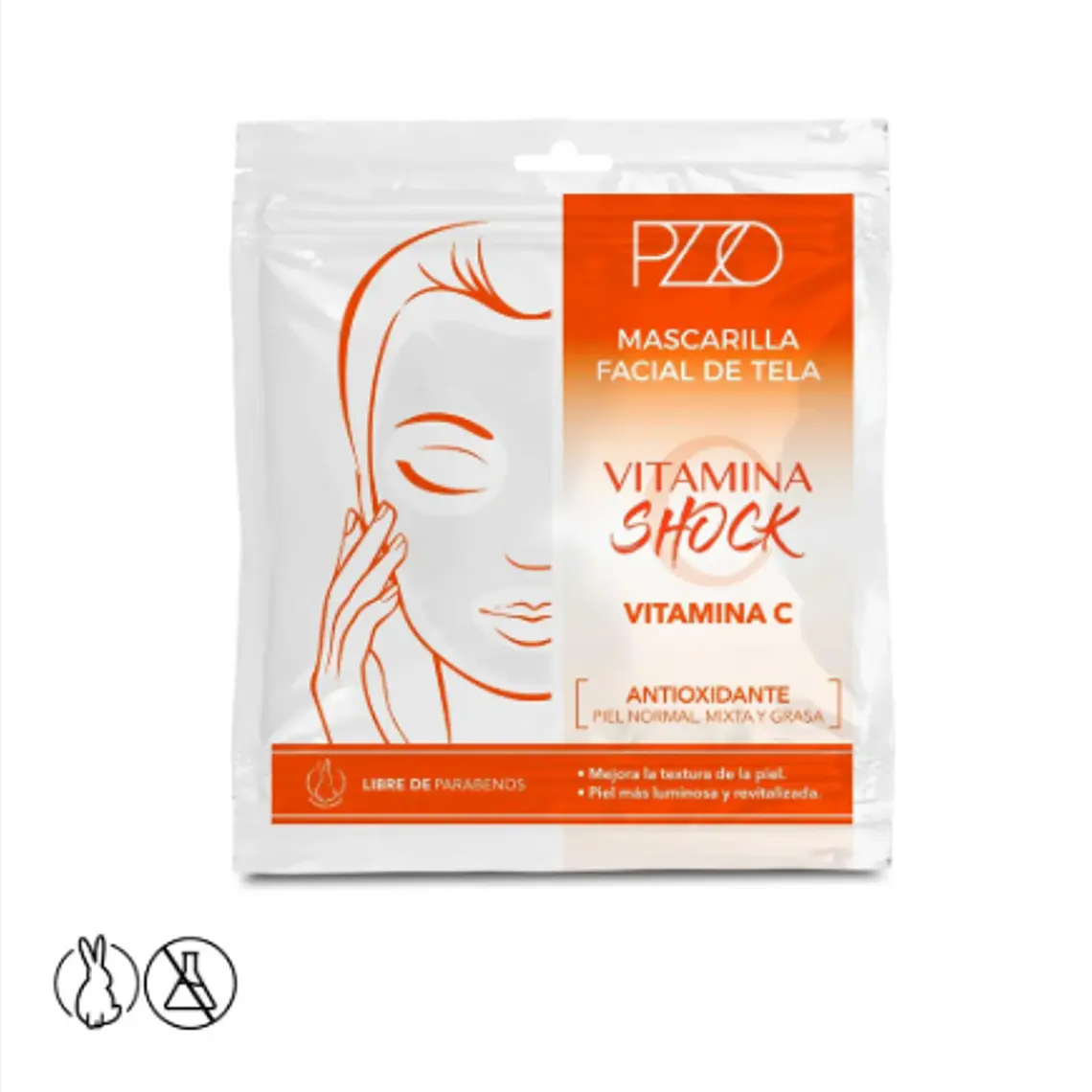 Mascarilla Facial Vitamina C Petrizzio X 1 Unid 1