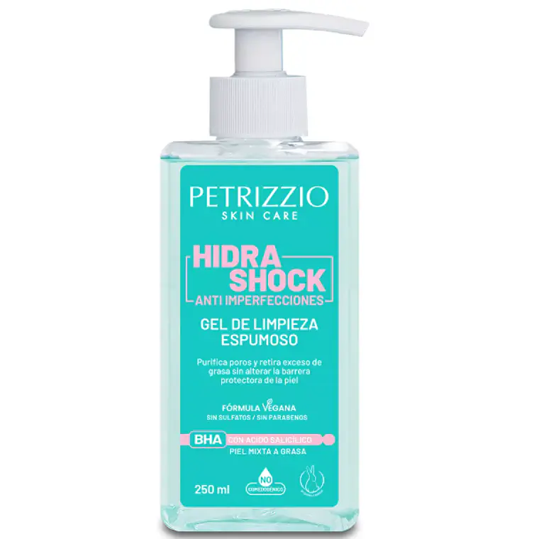 Petrizzio Gel De Limpieza Hidra Shock Anti Imperfecciones X 250 Ml 1