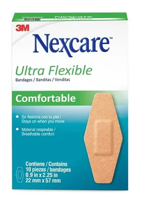 Nexcare Banditas Ultra Flexible Comfortable Rodilla-Codo X 10