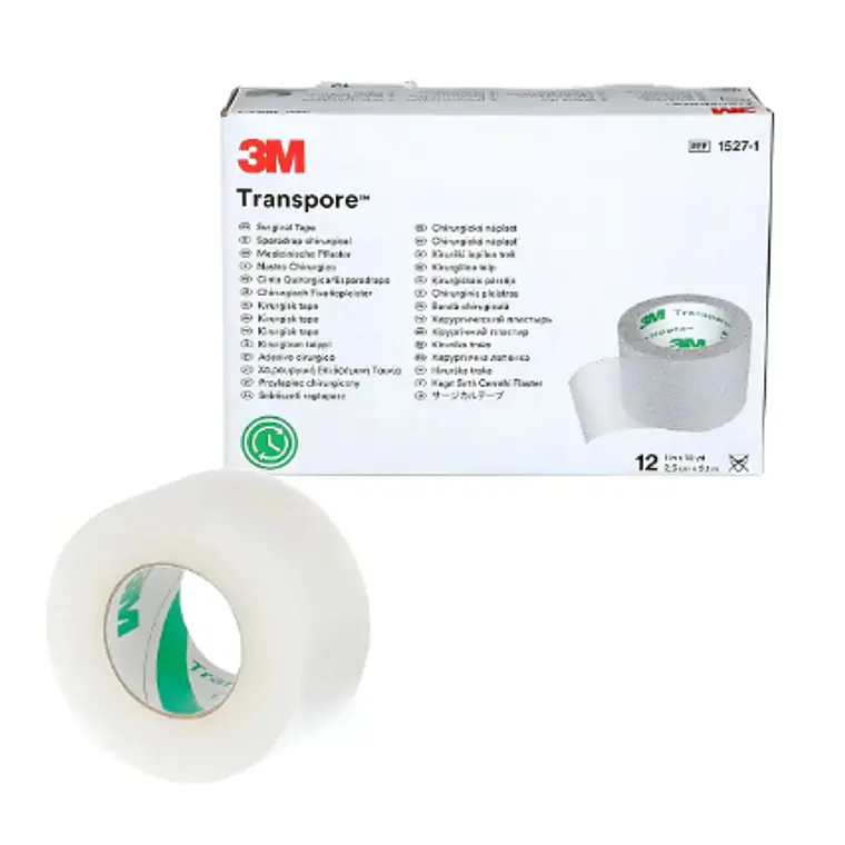 Transpore 2,5 X 9,1 Cm X1 Mt X 12 Und (Dm) 1