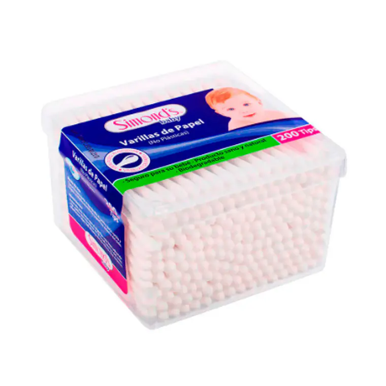Varillas de papel Cotonitos 200 Unidades. Simond's 1