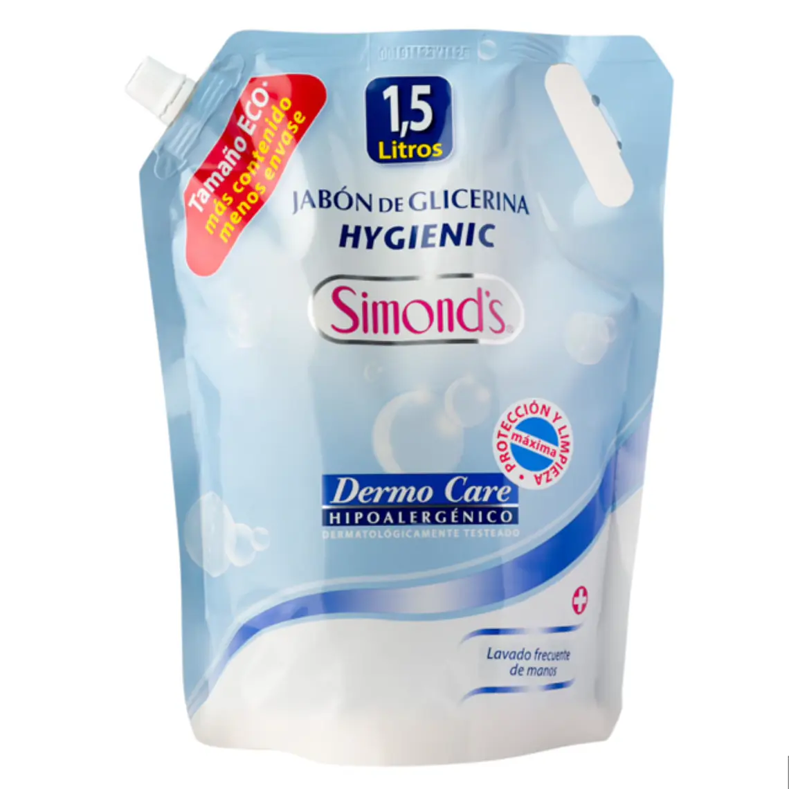 Jabón de gliceria Hygienic Dermo Care Doypack 1,5 litros. Simond's 1