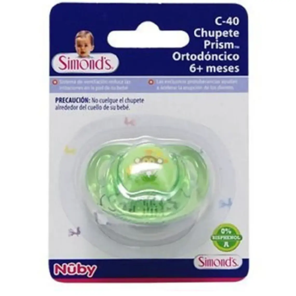 Chupete Prism ortodócico + 6 Meses. Simond's 1