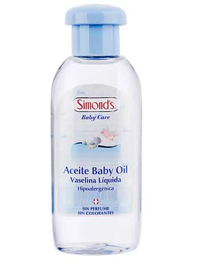 Aceite Baby oil Vaselina líquida Hipoalergénico 210 ml. Simond's