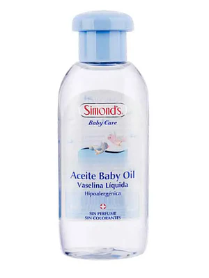 Aceite Baby oil Vaselina líquida Hipoalergénico 125 ml. Simond's