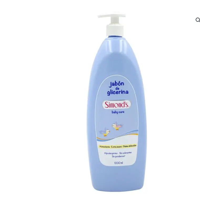 Jabón de glicerina Humectante Baby Care Celeste Hipoalergénico 1 Litro. Simond's 1