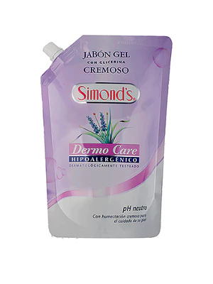 Jabón gel con glicerina Cremoso Doypack 750 ml. Simond's