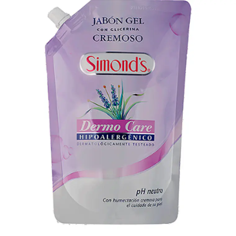 Jabón gel con glicerina Cremoso Doypack 750 ml. Simond's 1