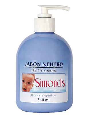 Jabón neutro de Glicerina Celeste con válvula 340 ml. Simond's