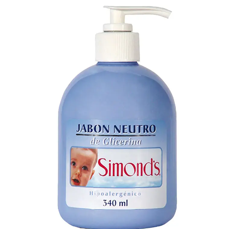 Jabón neutro de Glicerina Celeste con válvula 340 ml. Simond's 1