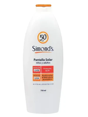 Pantalla solar Niños y adultos FPS50+ 750 ml. Simond's