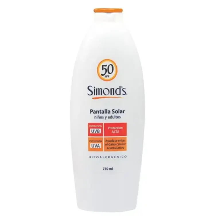 Pantalla solar Niños y adultos FPS50+ 750 ml. Simond's 1