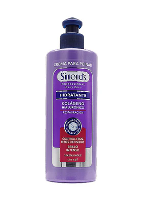 Crema para peinar HIdratante Colágeno hialurónico 300 ml. Simond's