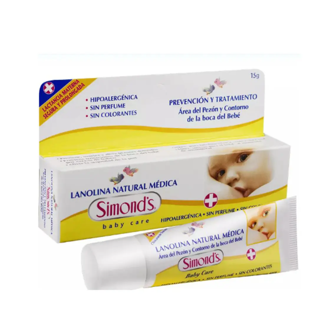 Crema Lanolina natural médica 15 g. Simond's 1