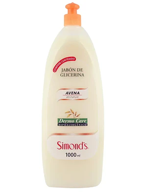 Jabón de glicerina Avena Dermo Care 1000 ml. Simond's