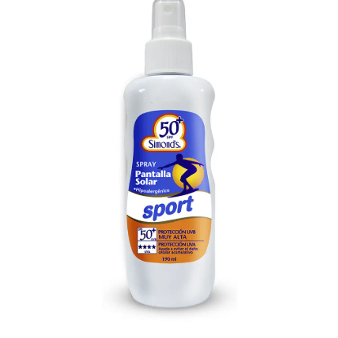 Pantalla solar FPS50+ Sport Spray 190 ml. Simond's 1