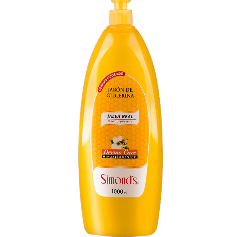 Jabón de glicerina Jalea real Dermo Care 1000 ml. Simond's  1