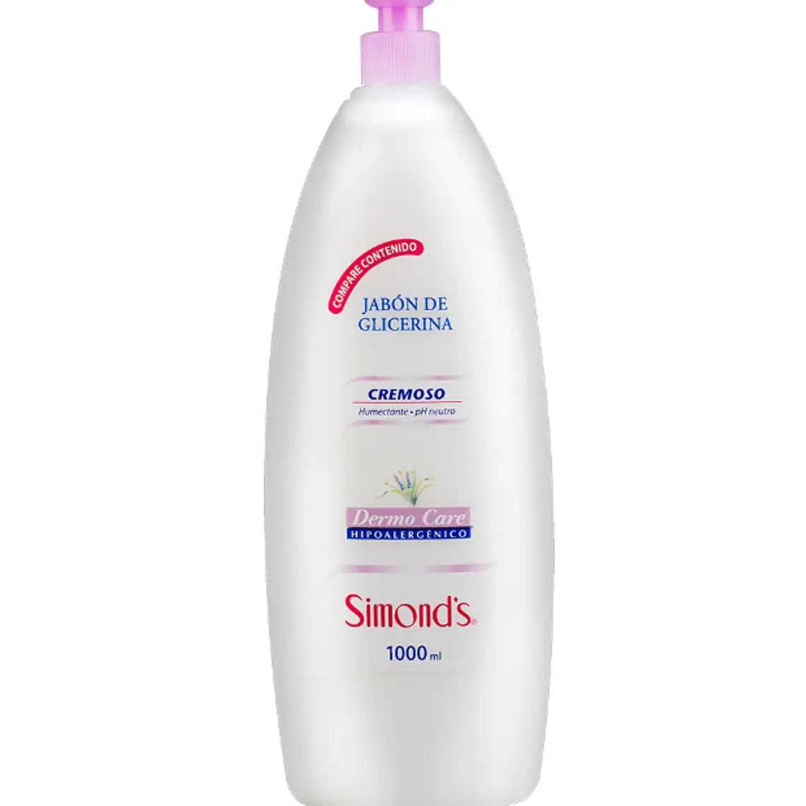 Jabón de glicerina Cremoso Dermo Care 1000 ml. Simond's 1