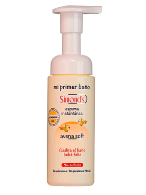 Mi primer baño Espuma instantánea Avena Soft 170 ml. Simond's