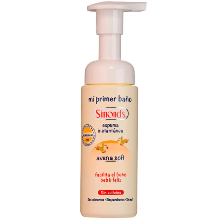 Mi primer baño Espuma instantánea Avena Soft 170 ml. Simond's 1