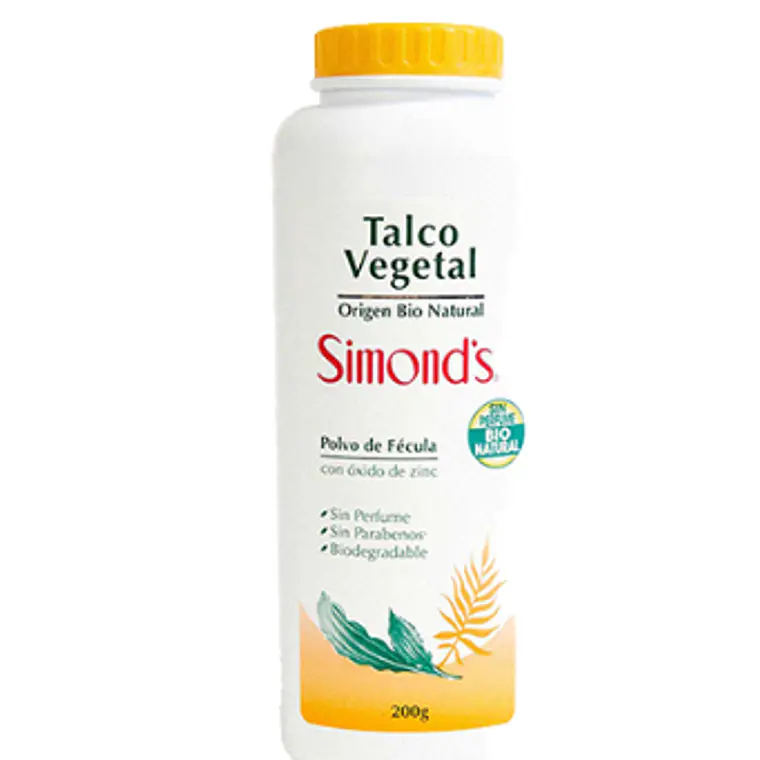 Talco vegetal Polvo de fécula 200 g. Simond's 1