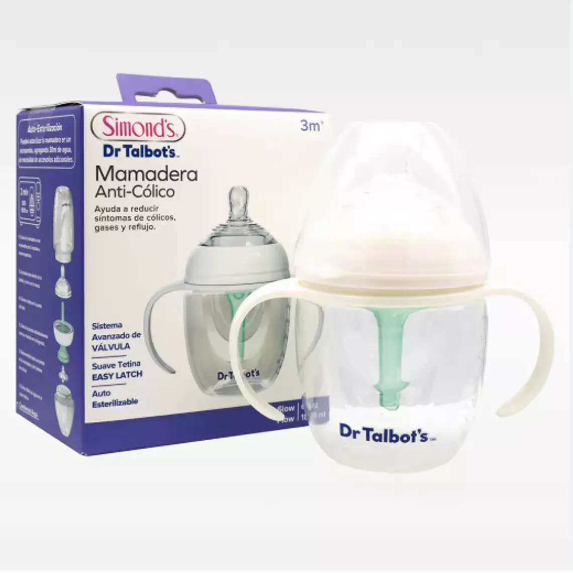 Mamadera Anti-cólicos Dr. Talbot's Auto esterilizable 180 ml. Simond's 1