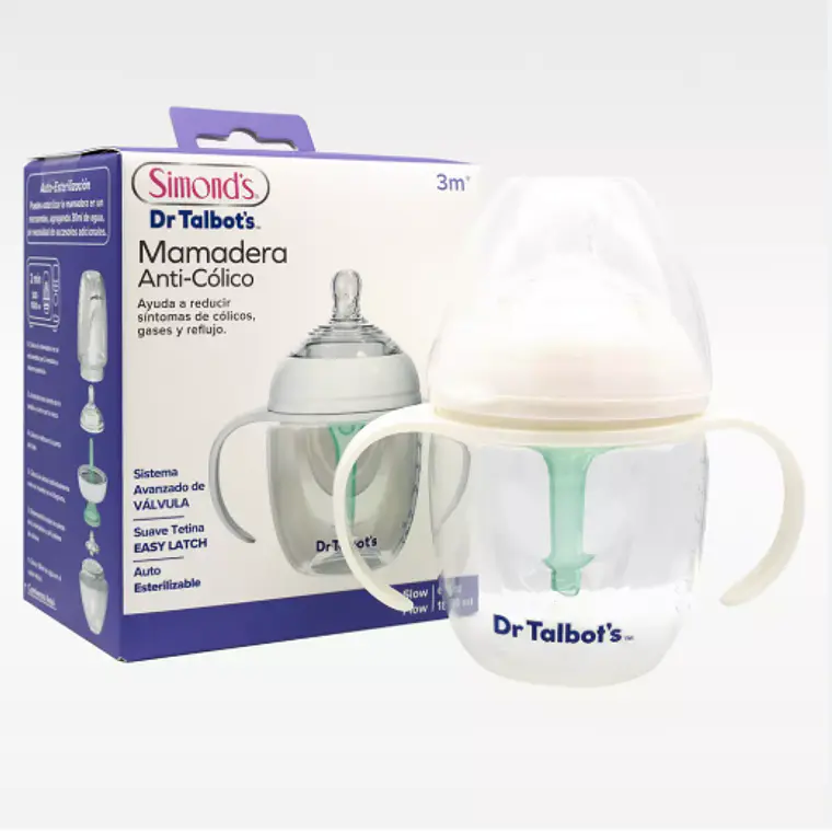 Mamadera Anti-cólicos Dr. Talbot's Auto esterilizable 180 ml. Simond's 1