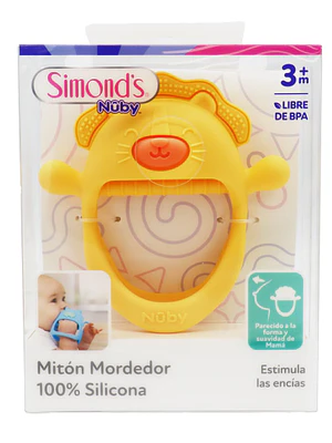 Mitón mordedor 100% Silicona 3+m. Simond's