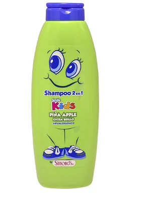 Shampoo 2 En 1 Smile Kids Piña Apple Extra brillo 400 ml. Simond's