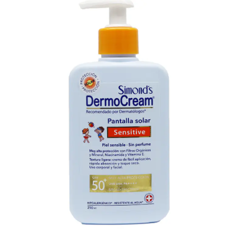 DermoCream Pantalla solar Sensitive SPF50+ 250 ml. Simond's 1