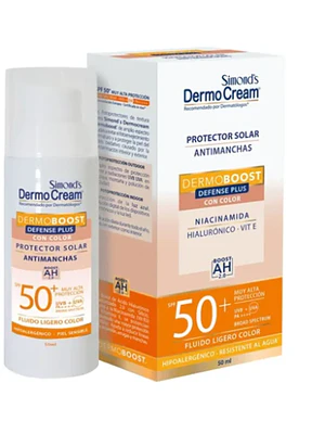 DermoCream Protector solar SPF50+ Defense plus Color 50 ml. Simond's