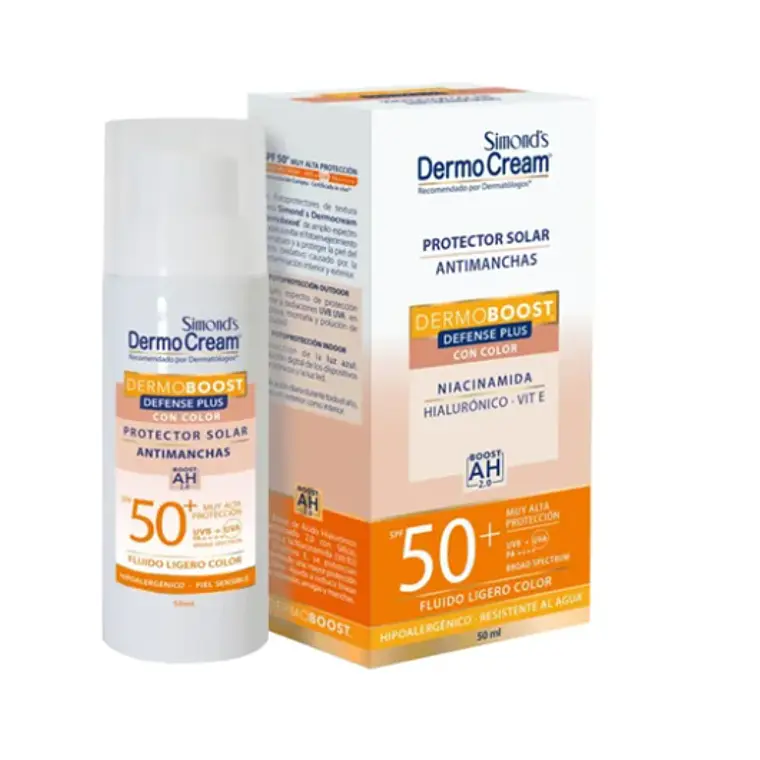 DermoCream Protector solar SPF50+ Defense plus Color 50 ml. Simond's 1
