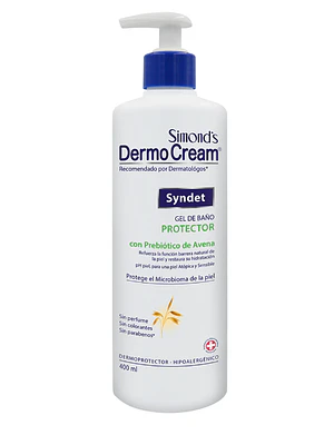 DermoCream Syndet Gel de baño Protector con prebiótico de avena 400 ml. Simond's