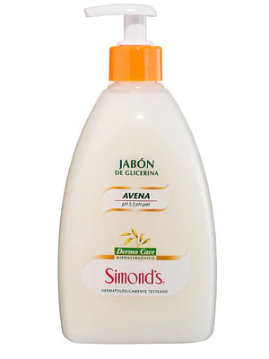 Jabón de glicerina Dermo Care Avena 500 ml. Simond's
