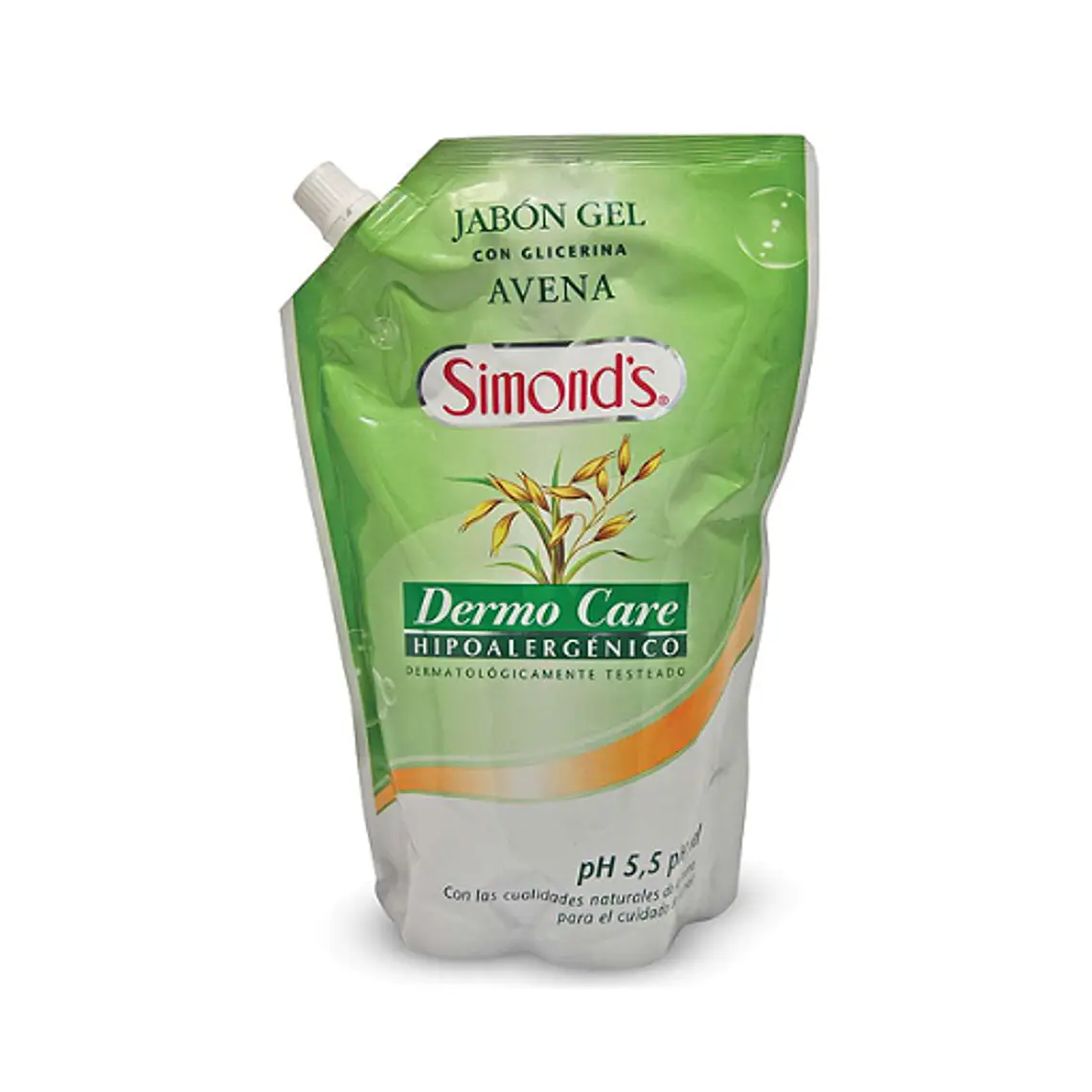 Jabón gel con glicerina Avena Dermo Care Doypack 750 ml. Simond's 1